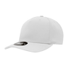 Decky 5 Panel Mid Profile Structured Polyester Cap | Decky 6038 White Standard Hats