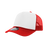 Decky 5 Panel Mid Profile Structured Two Tone Foam Trucker | Decky 210 Red OSFM