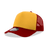 Decky 5 Panel Mid Profile Structured Two Tone Foam Trucker | Decky 212 Cardinal/Gold OSFM