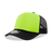 Decky 5 Panel Mid Profile Structured Two Tone Foam Trucker | Decky 220 Black/NeonYellow OSFM