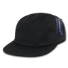 Decky 5 Panel Racer Caps | Decky 985 Black OSFM Hats