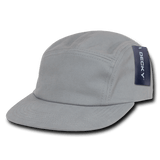 Decky 5 Panel Racer Caps | Decky 985 Grey OSFM Hats