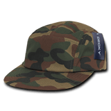Decky 5 Panel Racer Caps | Decky 985 Woodland OSFM Hats