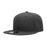 Decky 6 Panel High Prof Perforated Cap | Decky 6415 Black Standard