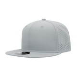 Decky 6 Panel High Prof Perforated Cap | Decky 6415 Grey Standard