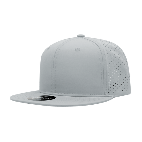 Decky 6 Panel High Prof Perforated Cap | Decky 6415 Grey Standard