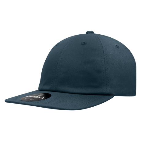 Decky 6 Panel High Profile Relaxed Cotton Snapback | Decky 370 Navy OSFM