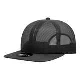 Decky 6 Panel High Profile Relaxed Mesh Trucker | Decky 6049 Black Standard