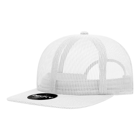 Decky 6 Panel High Profile Relaxed Mesh Trucker | Decky 6049 White Standard