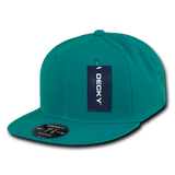 Decky 6 Panel High Profile Structured Acrylic/Polyester Fitted | Decky RP1 Aqua 7