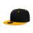 Decky 6 Panel High Profile Structured Acrylic/Polyester Snapback | Decky 6020 Black/Gold Standard