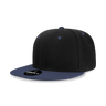 Decky 6 Panel High Profile Structured Acrylic/Polyester Snapback | Decky 6020 Black/Navy Standard