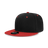 Decky 6 Panel High Profile Structured Acrylic/Polyester Snapback | Decky 6020 Black/Red Standard