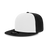 Decky 6 Panel High Profile Structured Acrylic/Polyester Snapback | Decky 6020 Black/White/Black Standard