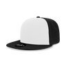 Decky 6 Panel High Profile Structured Acrylic/Polyester Snapback | Decky 6020 Black/White/Black Standard