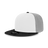 Decky 6 Panel High Profile Structured Acrylic/Polyester Snapback | Decky 6020 Black/White/Grey Standard