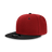 Decky 6 Panel High Profile Structured Acrylic/Polyester Snapback | Decky 6020 Cardinal/Black Standard