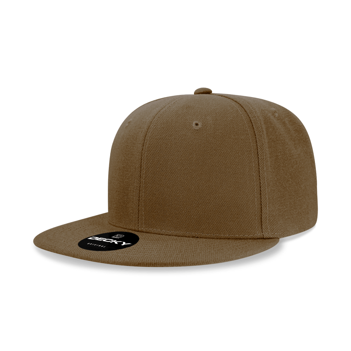 Decky 6 Panel High Profile Structured Acrylic/Polyester Snapback | Decky 6020 Coyote Standard