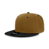 Decky 6 Panel High Profile Structured Acrylic/Polyester Snapback | Decky 6020 Coyote/Black Standard