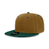 Decky 6 Panel High Profile Structured Acrylic/Polyester Snapback | Decky 6020 Coyote/Forest Standard