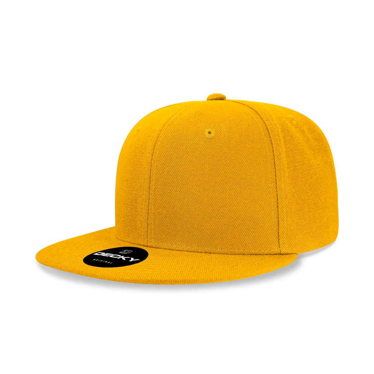 Decky 6 Panel High Profile Structured Acrylic/Polyester Snapback | Decky 6020 Gold Standard