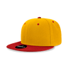 Decky 6 Panel High Profile Structured Acrylic/Polyester Snapback | Decky 6020 Gold/Cardinal Standard