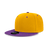 Decky 6 Panel High Profile Structured Acrylic/Polyester Snapback | Decky 6020 Gold/Purple Standard
