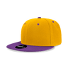 Decky 6 Panel High Profile Structured Acrylic/Polyester Snapback | Decky 6020 Gold/Purple Standard