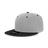 Decky 6 Panel High Profile Structured Acrylic/Polyester Snapback | Decky 6020 Grey/Black Standard