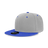 Decky 6 Panel High Profile Structured Acrylic/Polyester Snapback | Decky 6020 Grey/Royal Standard