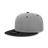 Decky 6 Panel High Profile Structured Acrylic/Polyester Snapback | Decky 6020 Heather Grey/Black Standard