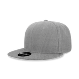 Decky 6 Panel High Profile Structured Acrylic/Polyester Snapback | Decky 6020 HeatherGrey Standard