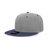 Decky 6 Panel High Profile Structured Acrylic/Polyester Snapback | Decky 6020 HeatherGrey/Navy Standard