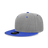 Decky 6 Panel High Profile Structured Acrylic/Polyester Snapback | Decky 6020 HeatherGrey/Royal Standard