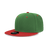 Decky 6 Panel High Profile Structured Acrylic/Polyester Snapback | Decky 6020 Kelly/Red Standard