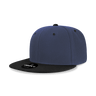 Decky 6 Panel High Profile Structured Acrylic/Polyester Snapback | Decky 6020 Navy/Black Standard