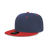 Decky 6 Panel High Profile Structured Acrylic/Polyester Snapback | Decky 6020 Navy/Red Standard