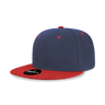 Decky 6 Panel High Profile Structured Acrylic/Polyester Snapback | Decky 6020 Navy/Red Standard