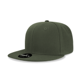Decky 6 Panel High Profile Structured Acrylic/Polyester Snapback | Decky 6020 Olive Standard