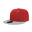Decky 6 Panel High Profile Structured Acrylic/Polyester Snapback | Decky 6020 Red/Grey Standard