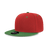 Decky 6 Panel High Profile Structured Acrylic/Polyester Snapback | Decky 6020 Red/Kelly Standard