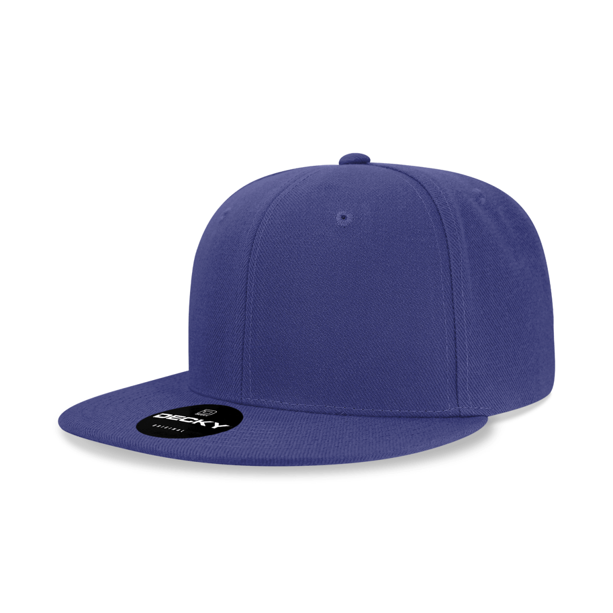 Decky 6 Panel High Profile Structured Acrylic/Polyester Snapback | Decky 6020 Royal Standard
