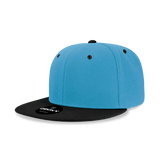 Decky 6 Panel High Profile Structured Acrylic/Polyester Snapback | Decky 6020 Sky/Black Standard
