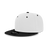 Decky 6 Panel High Profile Structured Acrylic/Polyester Snapback | Decky 6020 White/Black Standard