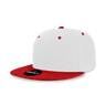 Decky 6 Panel High Profile Structured Acrylic/Polyester Snapback | Decky 6020 White/Cardinal Standard