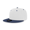 Decky 6 Panel High Profile Structured Acrylic/Polyester Snapback | Decky 6020 White/Navy Standard