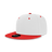 Decky 6 Panel High Profile Structured Acrylic/Polyester Snapback | Decky 6020 White/Red Standard
