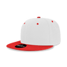 Decky 6 Panel High Profile Structured Acrylic/Polyester Snapback | Decky 6020 White/Red Standard