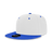 Decky 6 Panel High Profile Structured Acrylic/Polyester Snapback | Decky 6020 White/Royal Standard