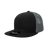 Decky 6 Panel High Profile Structured Acrylic/Polyester Trucker | Decky 1052 Black/Black/Charcoal OSFM